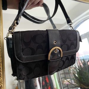 Black coach purse